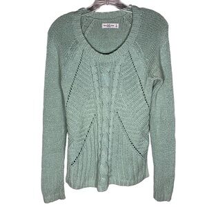 Abercrombie & Fitch sherbet cotton blend fisherman chunky knit sweater small